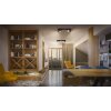 Ledvance Spot Plafondlamp, Plafondspot LED houtlook, Zwart, 4-lichts