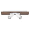 Ledvance Spot Plafondlamp, Plafondspot LED houtlook, Wit, 2-lichts
