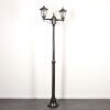 Loria Buitenlicht, Kandelaar, Pad licht Zwart, Zilver, 2-lichts