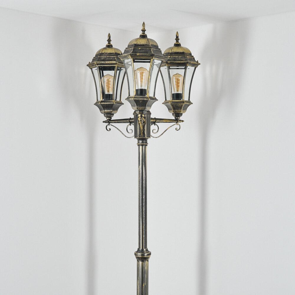 Etoe Buitenlicht, Kandelaar, Pad licht Goud, Zwart, 3-lichts