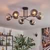 Gastor Plafondlamp, Kogellampje 80 cm Chroom, Duidelijk, Rookkleurig, 6-lichts