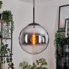 Gastor Hanglamp, Kogellampje 30 cm Chroom, Duidelijk, Rookkleurig, 1-licht