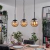 Gastor Hanglamp, Kogellampje Amber, 3-lichts