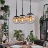 Gastor Hanglamp, Kogellampje Amber, Duidelijk, 3-lichts