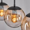 Gastor Hanglamp, Kogellampje Amber, Duidelijk, 3-lichts