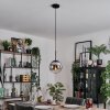 Gastor Hanglamp, Kogellampje Chroom, Duidelijk, Rookkleurig, 1-licht