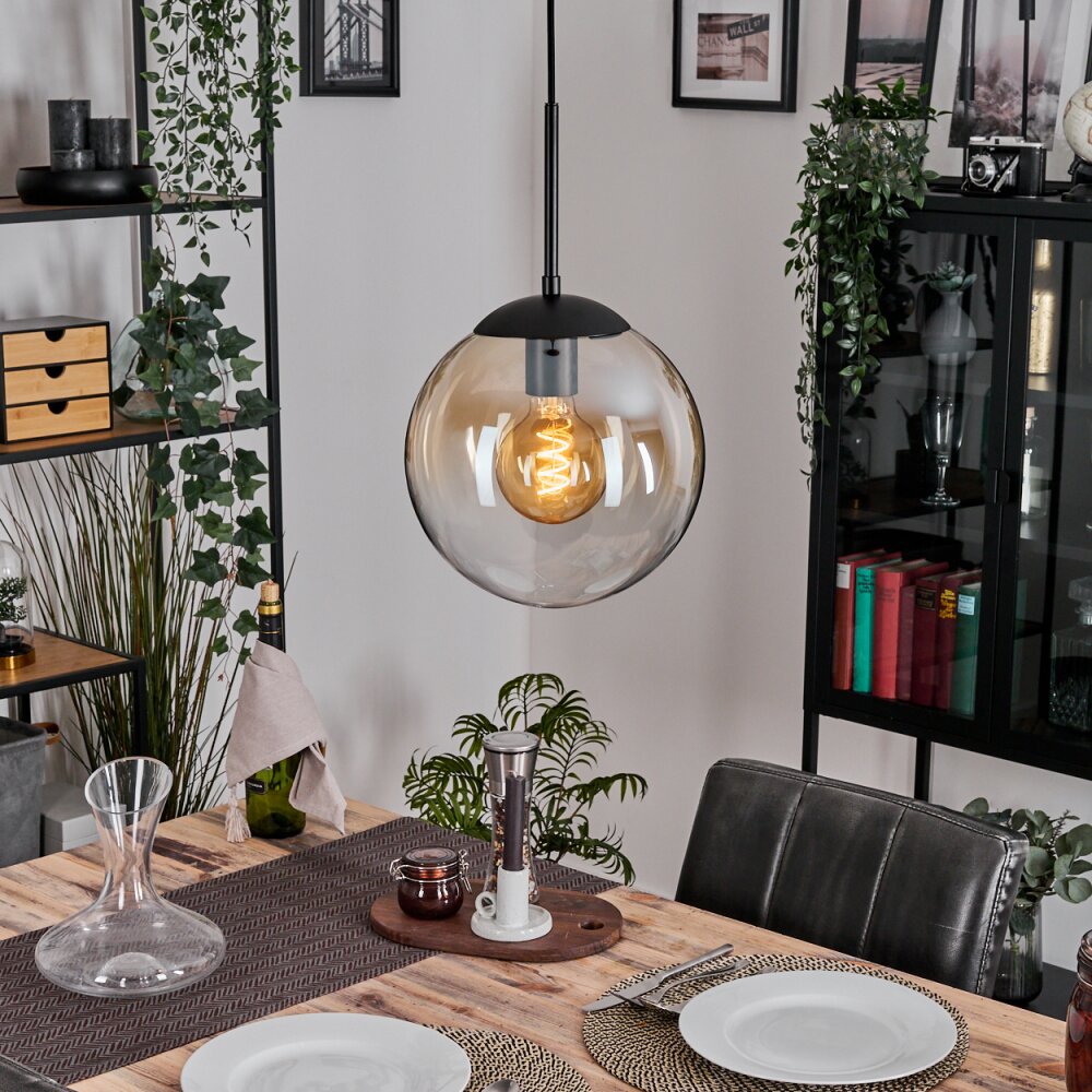 Gastor Hanglamp, Kogellampje 25 cm Amber, Duidelijk, 1-licht main product photo