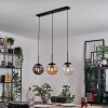 Gastor Hanglamp, Kogellampje Amber, Duidelijk, Rookkleurig, 3-lichts