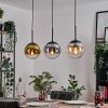 Gastor Hanglamp, Kogellampje Goud, Duidelijk, Rookkleurig, 3-lichts