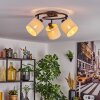 Bassagoda Plafondlamp Zwart, 3-lichts