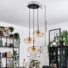 Mertola Hanglamp, Kogellampje Zwart, 3-lichts