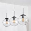 Gastor Hanglamp, Kogellampje Zwart, 3-lichts