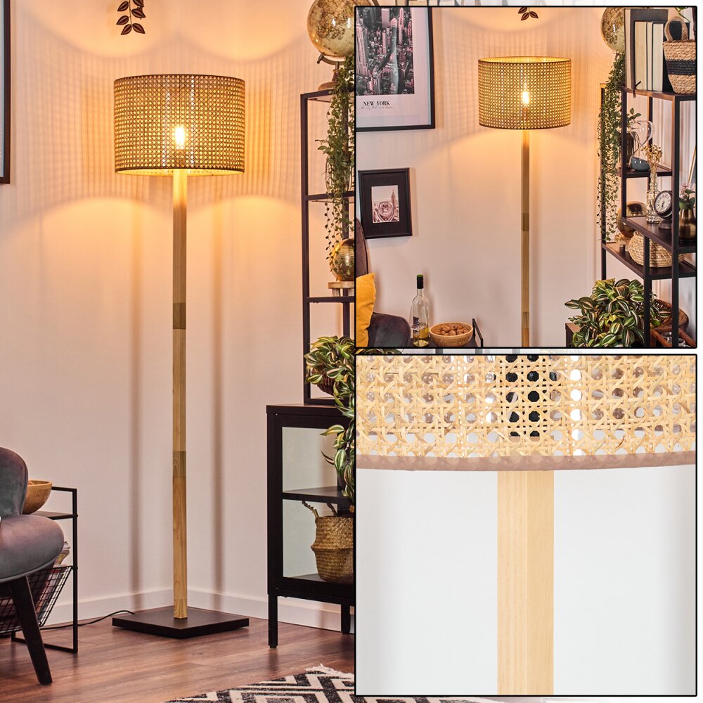 Barcos Staande lamp Natuurlijke kleuren, Zwart, 1-licht main product photo