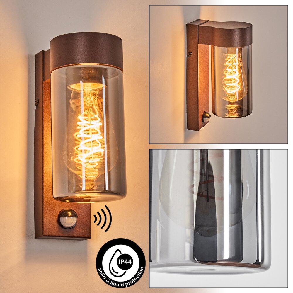 Encoberta Buitenlicht, Wandlamp voor buiten Roest, 1-licht, Bewegingsmelder main product photo