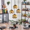 Koyoto Hanglamp, Kogellampje 35 cm Goud, Duidelijk, 4-lichts
