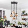 Koyoto Hanglamp, Kogellampje 35 cm Amber, 4-lichts