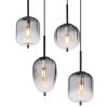 Globo ATTILA Hanglamp Zwart, 8-lichts