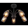 Globo GERLY Plafondlamp Zwart, 5-lichts
