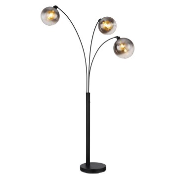 Globo Newcastle Staande lamp Zwart, 3-lichts