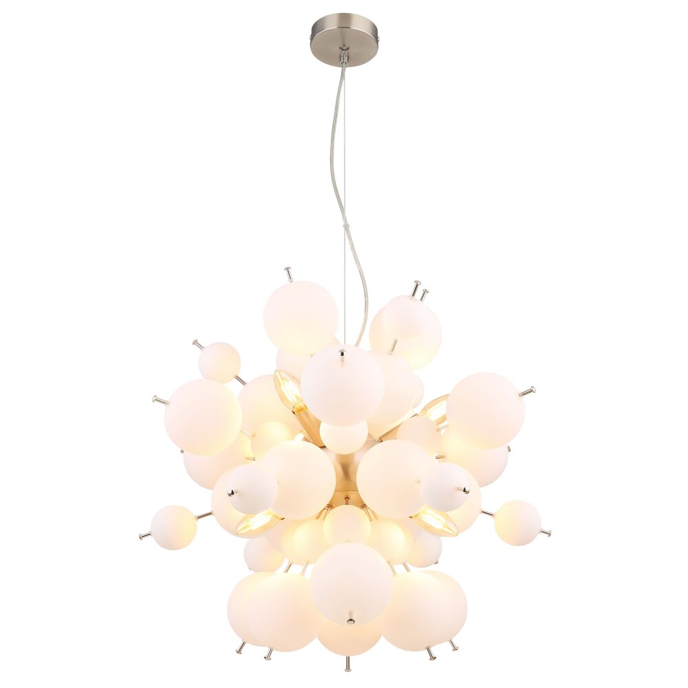 Globo Udo Hanglamp Nikkel mat, 6-lichts main product photo