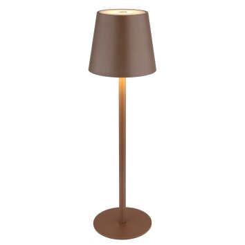 Globo Vannie Tafellamp LED Bruin, 1-licht