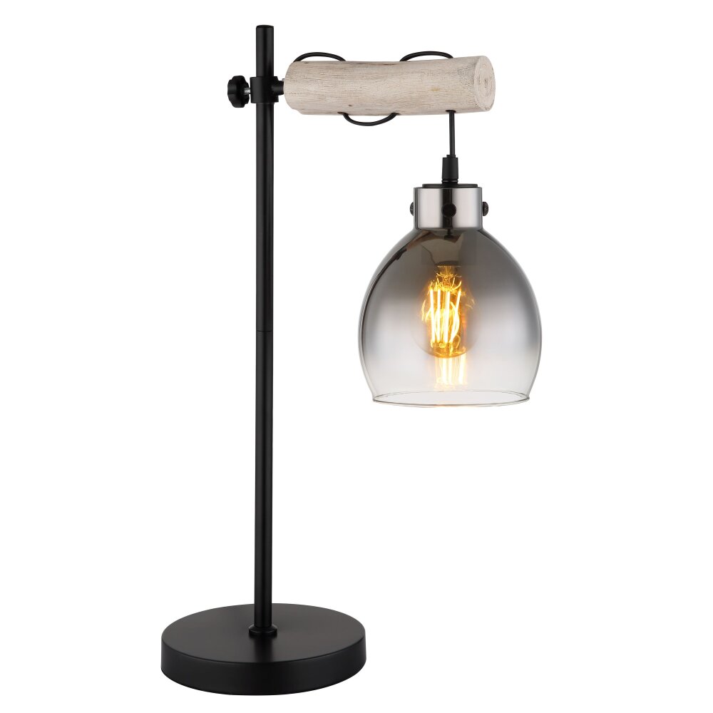 Globo Ryan Tafellamp Natuurlijke kleuren, Zwart, 1-licht main product photo