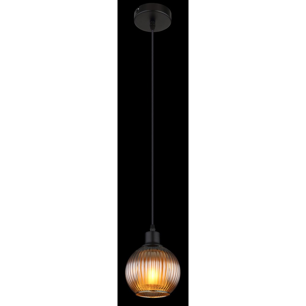 Globo Zumba Hanglamp Zwart, 1-licht