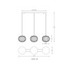 Globo Galway Hanglamp LED Zwart, 1-licht