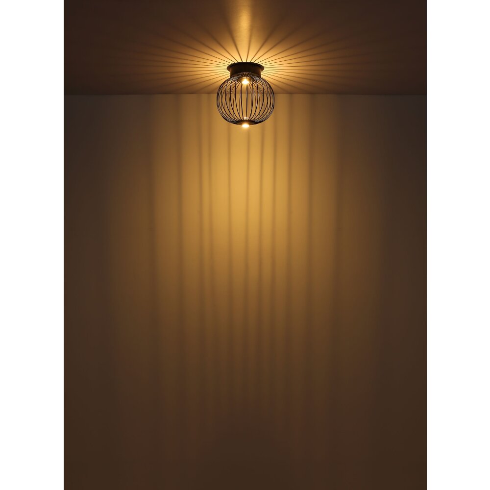 Globo Galway Plafondlamp LED Zwart, 1-licht