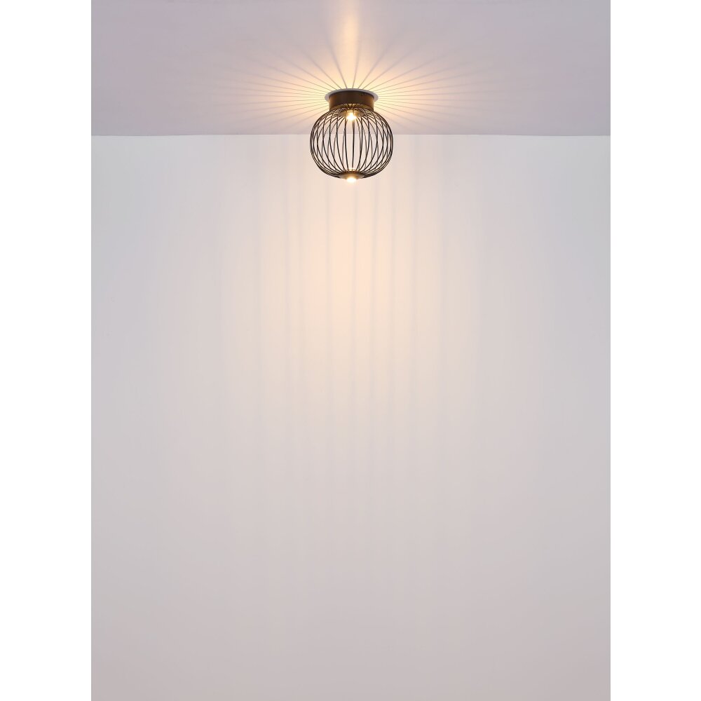 Globo Galway Plafondlamp LED Zwart, 1-licht