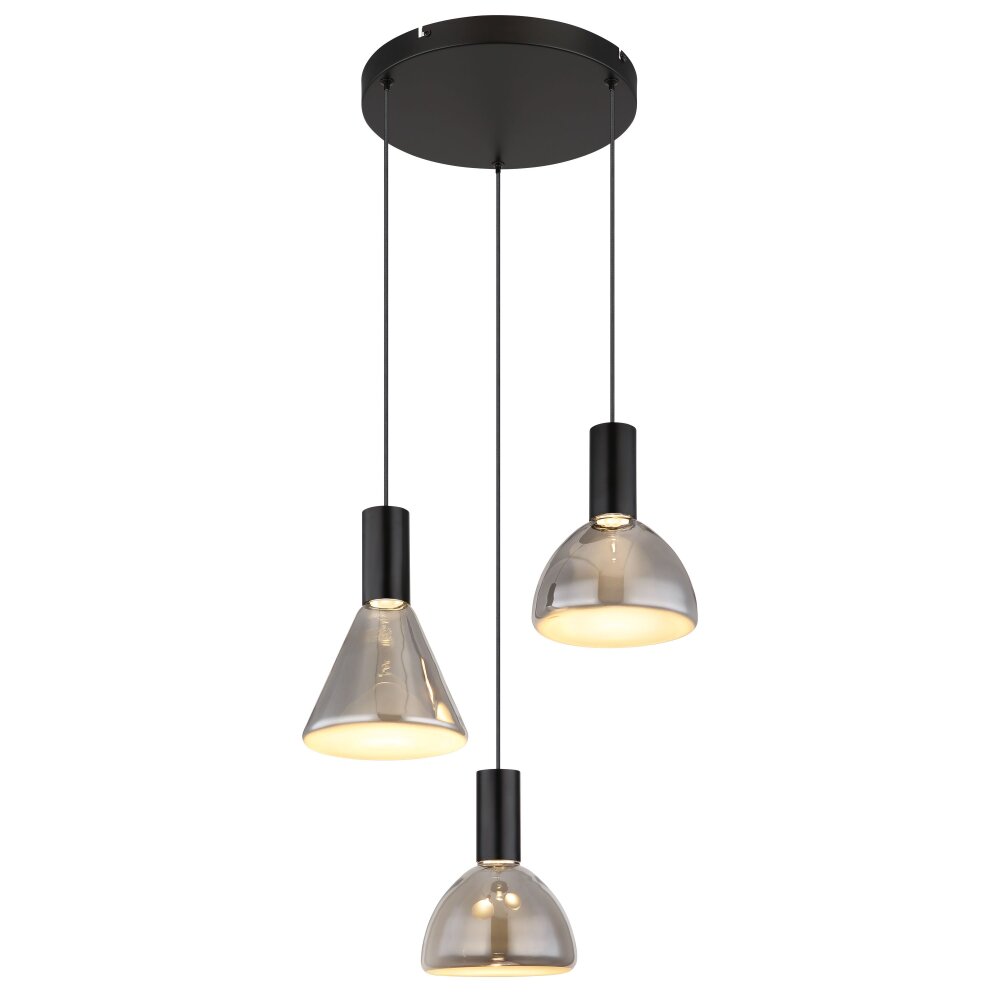 Globo Labora Hanglamp LED Zwart, 1-licht main product photo