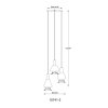 Globo Labora Hanglamp LED Zwart, 1-licht