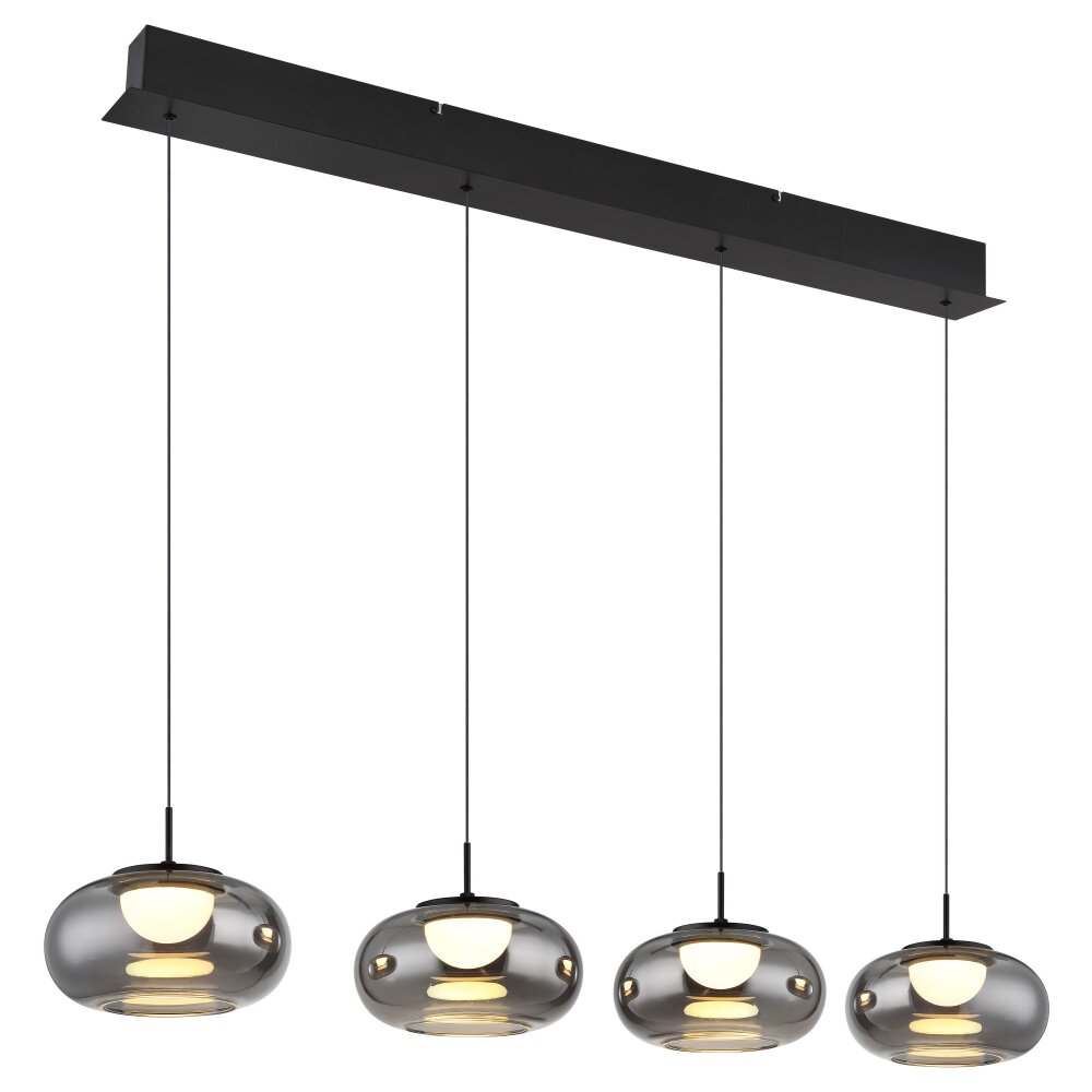 Globo Quintara Hanglamp LED Zwart, 1-licht main product photo