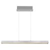 Globo Ethan Hanglamp LED Aluminium gebürstet, Wit, 1-licht