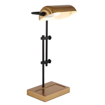 Globo Marid Tafellamp Goud, Zwart, 1-licht