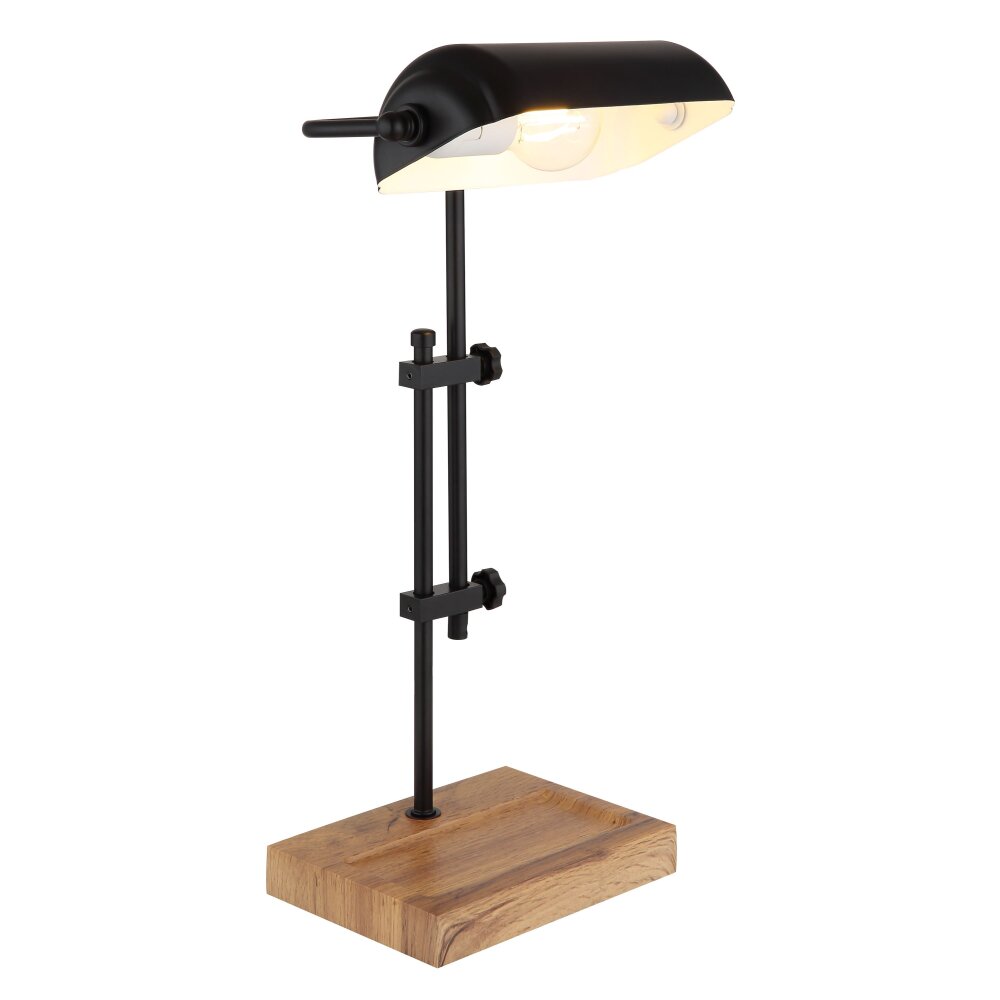 Globo Marid Tafellamp Natuurlijke kleuren, Zwart, 1-licht main product photo