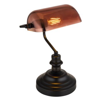 Globo Antique Tafellamp Zwart, 1-licht