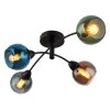 Globo Zarlona Plafondlamp Zwart, 4-lichts