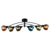 Globo Zarlona Plafondlamp Zwart, 6-lichts