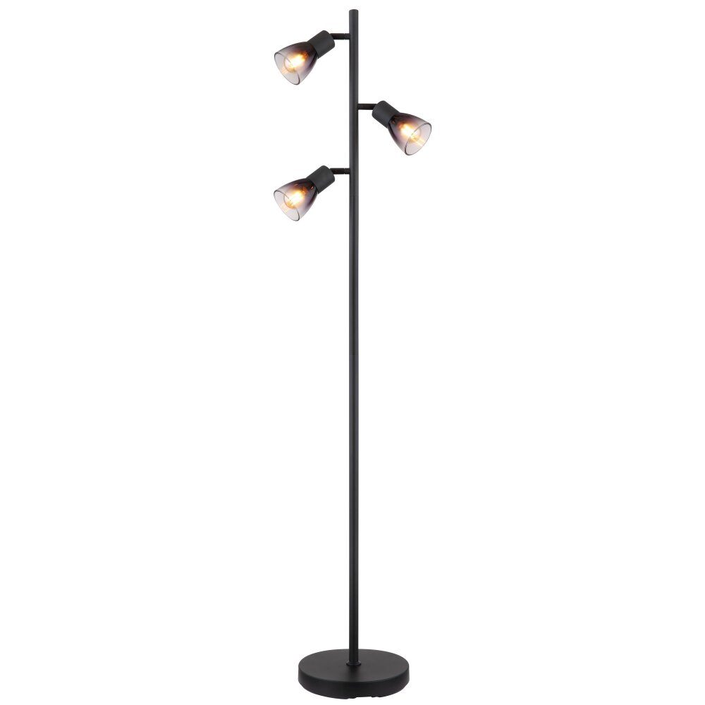 Globo Satella Staande lamp Zwart, 3-lichts main product photo