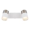 Globo Brisbon Plafondlamp, Plafondspot, Wandlamp, Muurspot Wit, 2-lichts