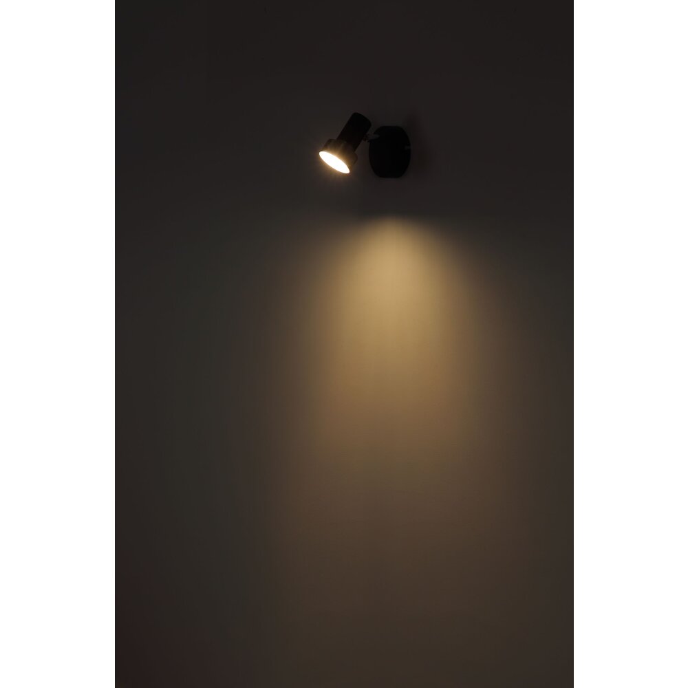 Globo Mason Plafondlamp, Plafondspot, Wandlamp, Muurspot Chroom, Zwart, 1-licht