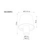 Globo Vannie Tafellamp LED Bruin, 1-licht