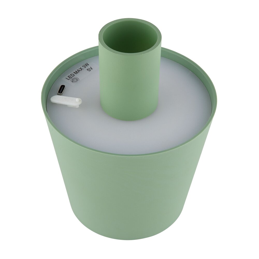Globo Vannie Tafellamp LED Groen, 1-licht