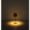 Globo Carlos Tafellamp LED Chroom, Zandkleurig, 1-licht