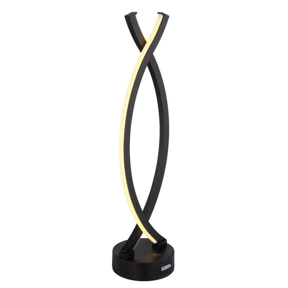Globo Hela Tafellamp LED Zwart, 1-licht main product photo
