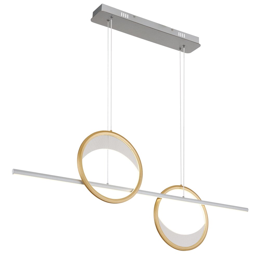 Globo Umbra Hanglamp LED Goud, Zilver, 1-licht, Afstandsbediening main product photo