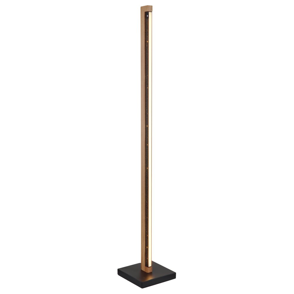 Globo Starla Staande lamp LED Donkerbruin, Zwart, 1-licht main product photo