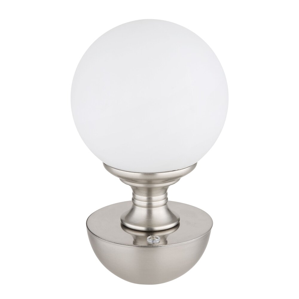 Globo Tabina Tafellamp LED Nikkel mat, 1-licht