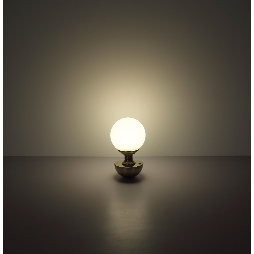 Globo Tabina Tafellamp LED Nikkel mat, 1-licht